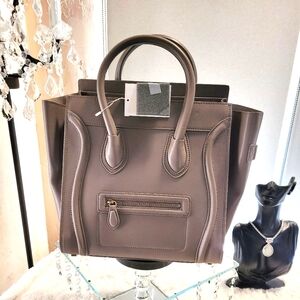 Beautiful Taupe Handbag, Very Spacious.